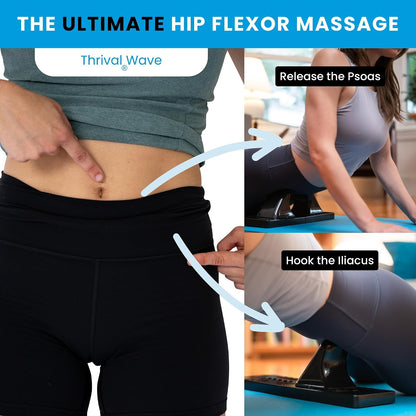 Arch Back Stretcher, Psoas Muscle Release Tool, Carbon Black | Fully Adjustable, Thrival App Compatible, Trigger Point Relief
