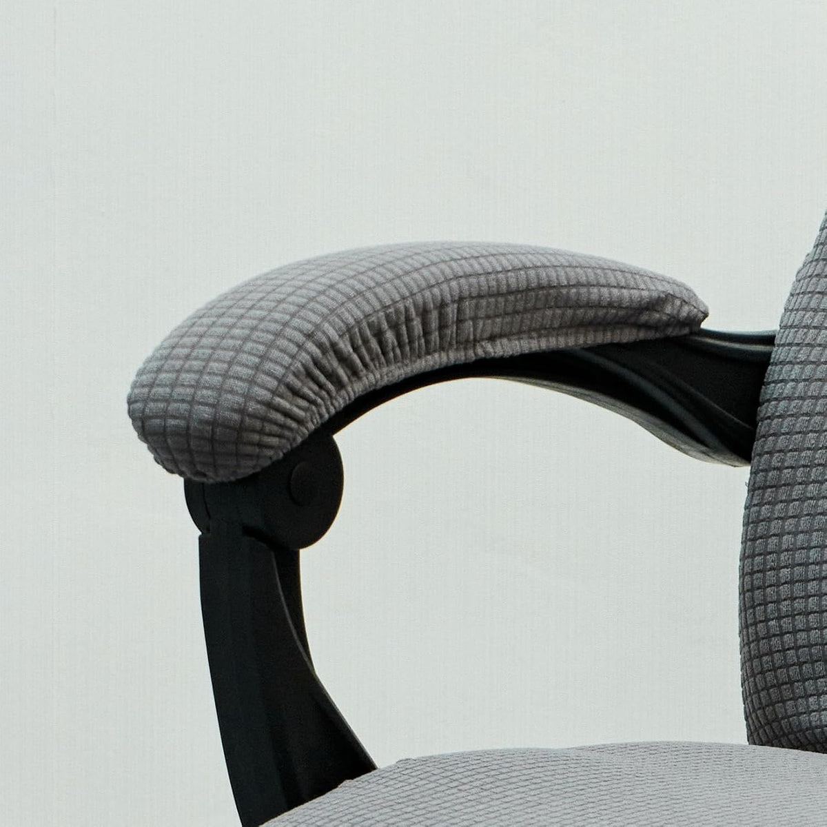 Melaluxe Office Chair Armrest Covers, Stretchable Removable Washable Chair Arm Covers, Elastic Desk Computer Gaming Chair Arm Rest Protector Slipcovers (Black)