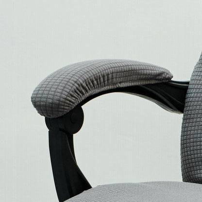 Melaluxe Office Chair Armrest Covers, Stretchable Removable Washable Chair Arm Covers, Elastic Desk Computer Gaming Chair Arm Rest Protector Slipcovers (Black)