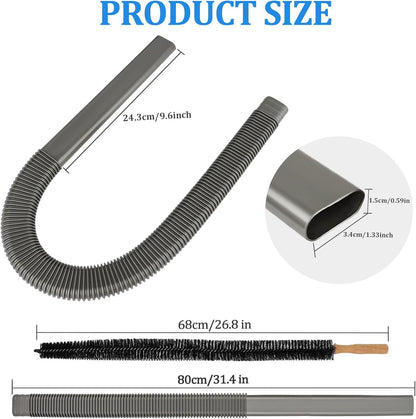 Dryer Vent Lint Vacuum Atttachments and Crevice Tool for Dyson | Gen 5 V15 V15s V12 V11 V10 V9 V8 V7 Detect Outsize Slim Absolute Cyclone Vacuum Dryer Lint Flexible Remove Tool Cleaner Kit