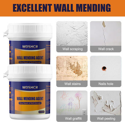 Drywall Repair Kit Drywall Hole Repair Patch Kits Wall Spackle Repair Paste with 8.5OZ White Wall Repair Putty with Scraper, Wall Surface Hole Fill Quick and Easy Solution (1Pack)