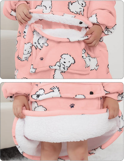 Wearable Blanket Hoodie for Adults With Pocket Strawberry Hoodie | Sherpa, Fuzzy Blanket Hoodie, Oversized Sweatshirt Blanket, Kangaroo Pouch, Cute Birthday Gifts for Sister, Cute Stuff