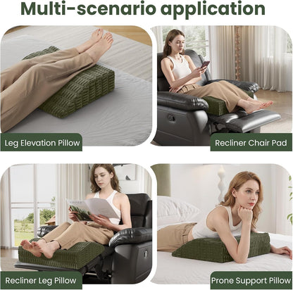 idee-home Recliner Leg Rest Cushion, Recliner Footrest Extender Pillow