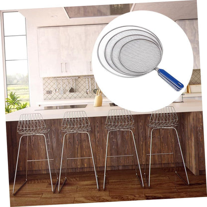 4 Pack Oil Splatter Guard Mesh Anti Spill Oil Cover Stainless Steel Splatter Screen for Frying Pan Pot Safeguard Kitchen Accessories 18.50 X 12.99 X 0.39 in