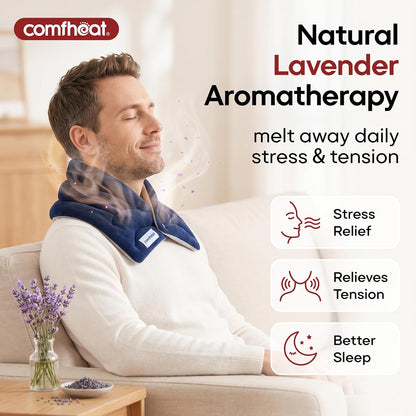 Neck Heating Pad Microwavable for Pain Relief, Moist Hot Compress