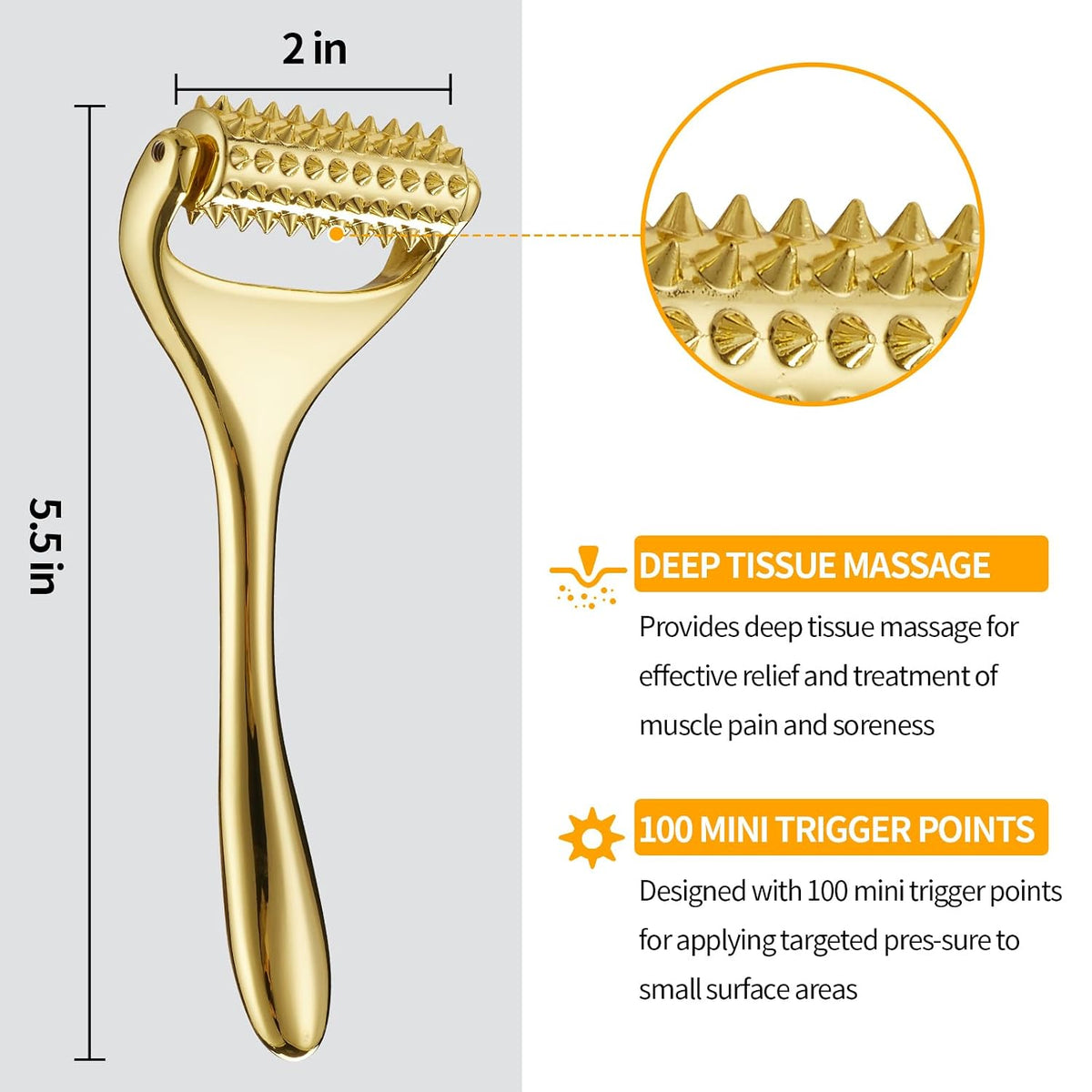 Running man Massage Roller-Deep Tissue Massage Tool for Face,Hand,Neck and Thighs, Acupuncture Roller - Muscle Pain Relief, Face Roller-Skin Care Face Massager Tightens & Tones Skin Appearance