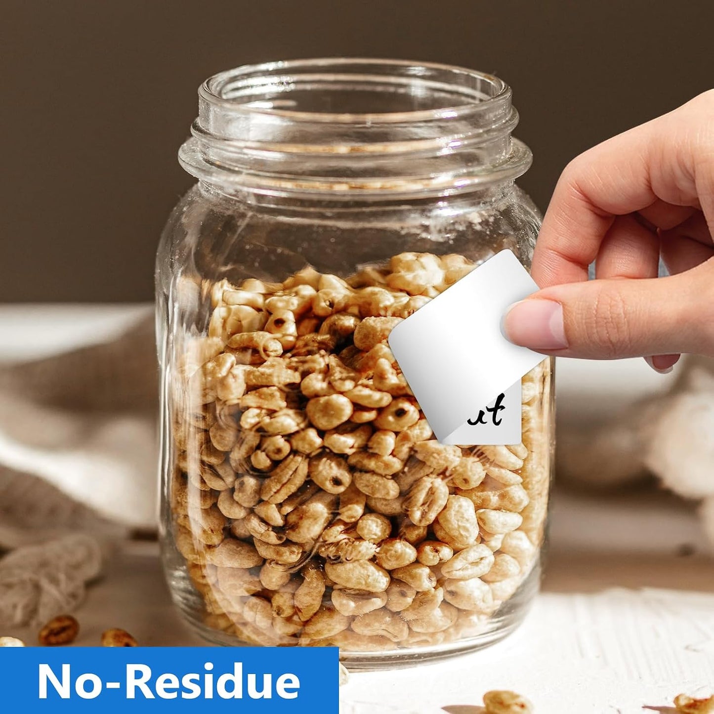 1000 Pcs 1"x2" Blank Removable Freezer Labels for Food Containers | Waterproof Food Storage Labels for Containers, Oil Resistant No-Residue Left for Kitchen Restaurants Grocery Stores Markets