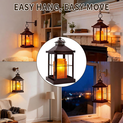 2026 New Candle Warmer Lamp with Timer,Compatible with 3 Wick Candles Jars,Vintage Candle Warmer Lantern Lamp,Dimmable Farmhouse Candle Lamp Warmer,Fully Enclosed and Hanging Up Designed