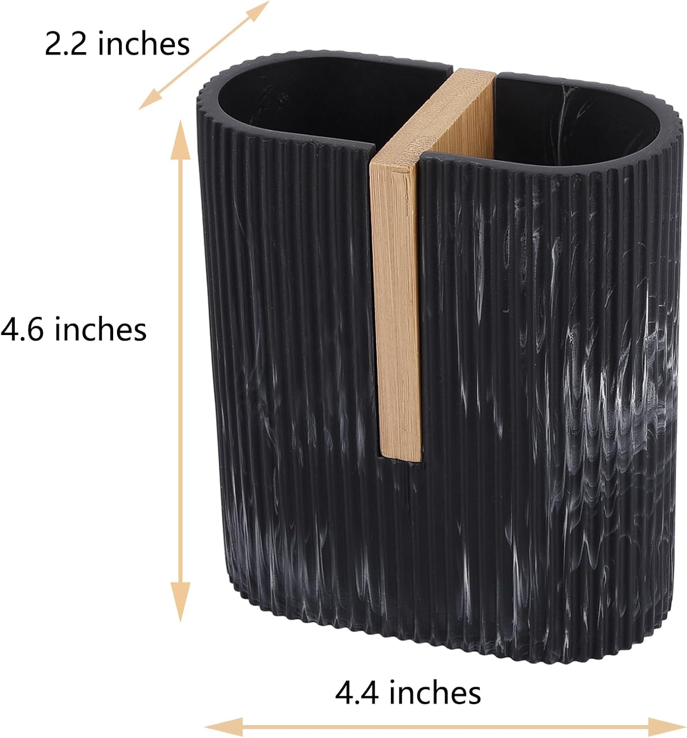 Toothbrush Holders for Bathroom, Bamboo Electric Toothbrush Stand, White | Toothbrush and Toothpaste Organizer for Sink Countertop, Bathroom Storage Stand for Brushing Accessories