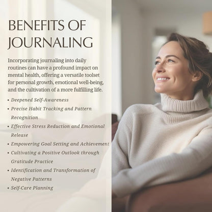 FINDING BALANCE Mental Health Journal – 6-Month Daily Journal with Prompts for Mindfulness, Self-Care & Healing – Anxiety & Depression Management – Hardcover