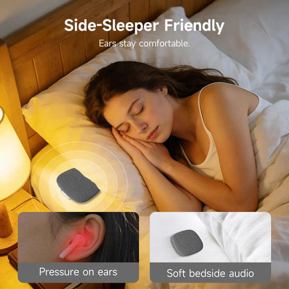 TAZATA Bluetooth Pillow Speaker for Sleeping, Blue | Under Pillow Sleep Speaker, 100 White Noise Sounds (Pink/Brown Noise), Auto-Off Timer, Side Sleeper Friendly