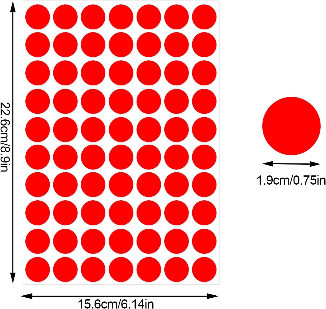 3500 Pieces Dot Stickers, 3/4 inch Color Coding Labels, 10 Color Circle Price Stickers for Office Classroom Student