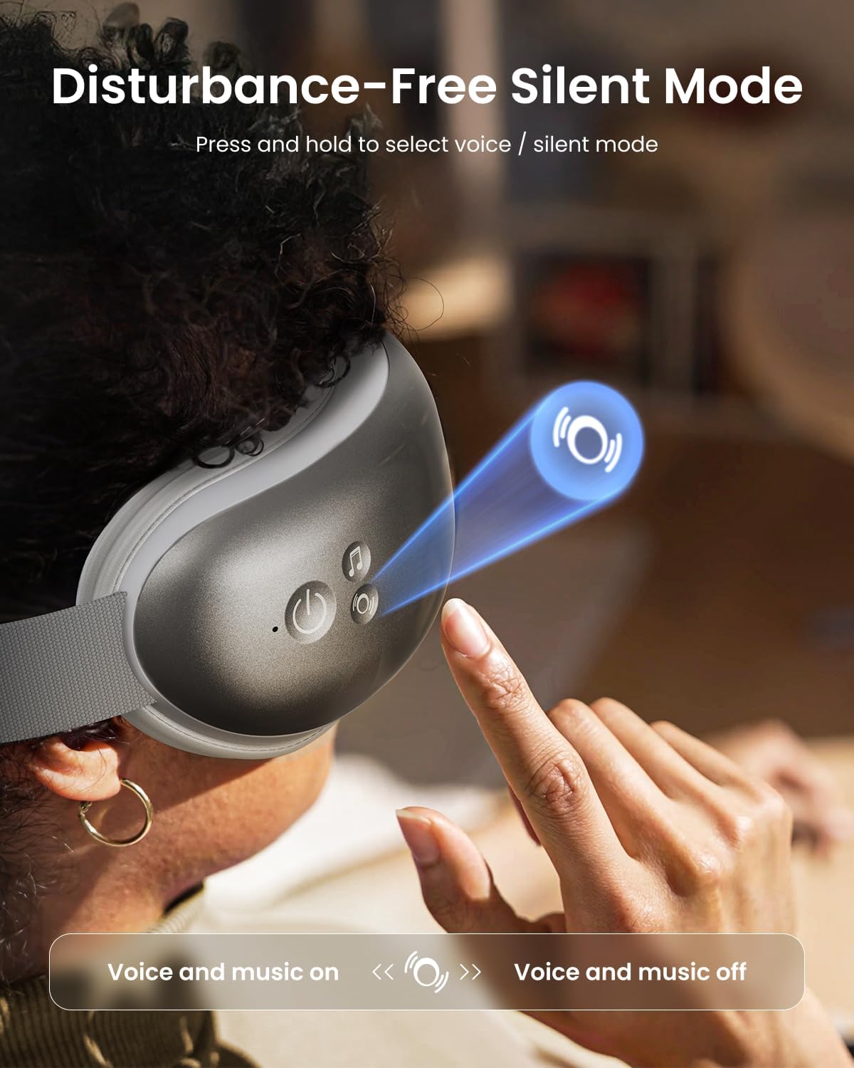 RENPHO Eyeris 1 Eye Massager with Heat, Heated Massage Eye Mask