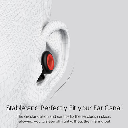 Quiet Ear Plugs for Sleep, Noise Reduction – Super Soft, Reusable Hearing Protection in Flexible Silicone for Sleep, Concerts Noise Sensitivity - 8 Ear Tips in XS/S/M/L – 28dB