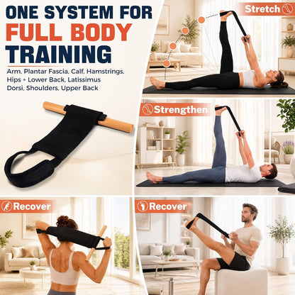 Full Body Exercise Device for Strengthening and Hamstring Stretching | Stretching and strengthening device designed for full-body exercise and hamstring stretching routines