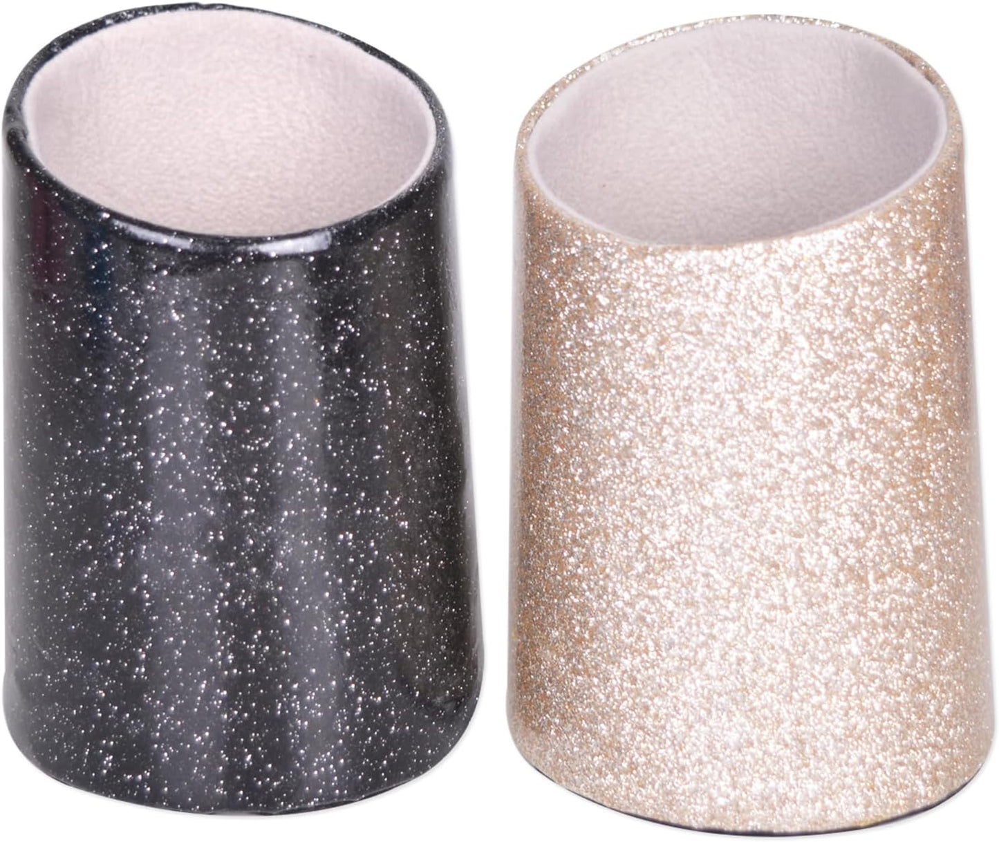 2 Pack Eyeglasses Holder PU Leather Glasses Stand Case Holder for Desks or Nightstands