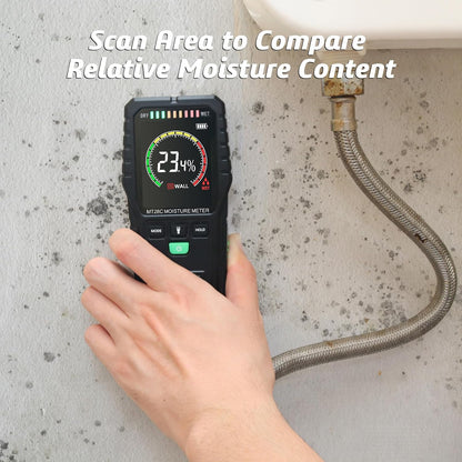 RDINSCOS Pinless Moisture Meter for Wood & Wall | Digital Moisture Detector, Flooding Detection, High Humidity Detection, For Walls, Floor, Masonry