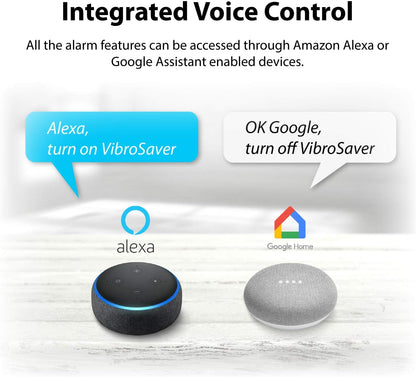 SmartShaker VibroSaver Extremely Strong Vibration Bed Shaker Smart Wi-Fi Alarm Clock with Multiple Alarm & Vibration Settings, Immediate Remote Vibration & Voice Control; For Heavy Sleepers