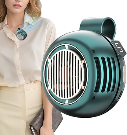 Portable Cooling Fan, Bladeless Clip Device, USB Rechargeable Personal Air Circulator, Ultra Quiet Adjustable Angle Mini Fan For Desk Bed Outdoor Hiking Office Bedroom Travel