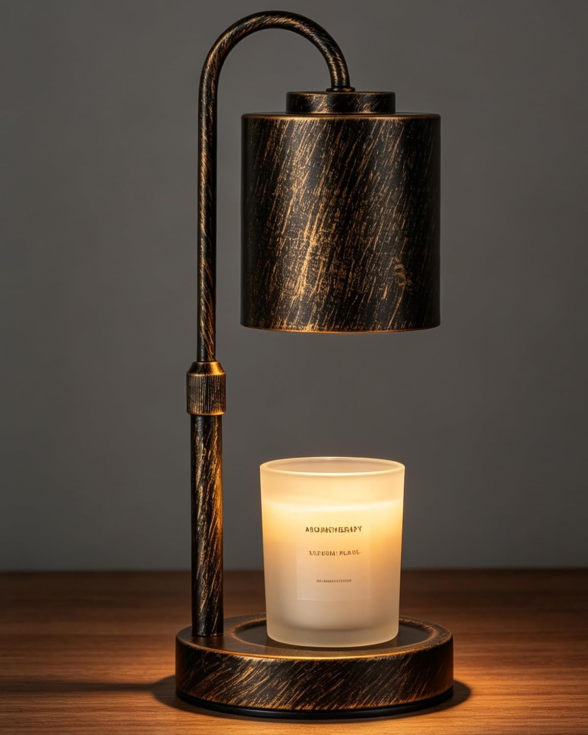 CASTLELIFE Dimmable Candle Warmer Lamp with Timer, Height Adjustable Candle Warmer for Jar Candles, Electric Wax Melt Warmer for Home Decor House Warming Gifts, Birthday Gifts for Women, Black Clear