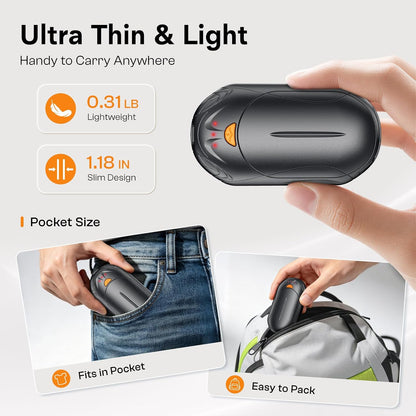 POMPONGO Hand Warmers Rechargeable 2 Pack, Smart Hand Warmer Max. 20Hrs Heat, 3 Levels 108-131°F, Hunting Gear, Golf Accessories, Stocking Stuffers for Men Women, Christmas Men Gifts