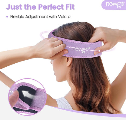 NEWGO Headache Ice Pack Head Wrap for Migraines, FSA Eligible | Reusable Head Ice Wrap, Removable Machine Washable, Soothes Tension Headaches, Sinus Pain, Chemo Discomfort, and Hot Flash