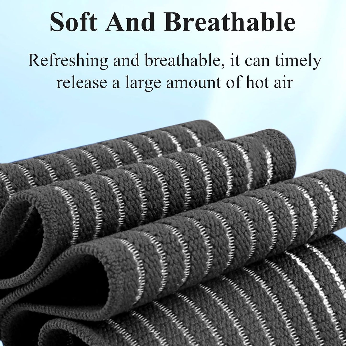 4-Pack Ice Pack Strap,Stretchable- 35.5"x3" Adjustable Hook and Loop Elastic Holder & Resuable Extender Belt for Secure Ice Pack Wrap, Blue