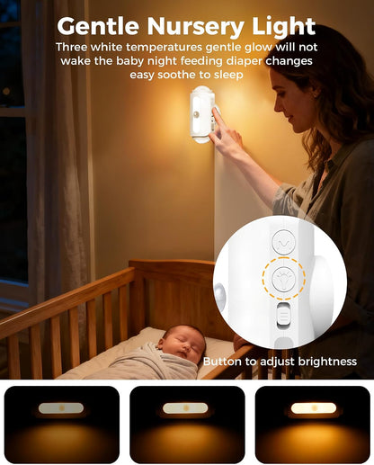 Motion Sensor Wall Light, Rechargeable Peel and Stick on Sconce Set of 2