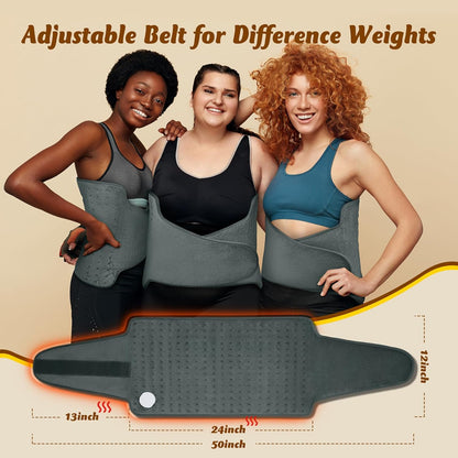 Heating Pad for Back, Electric Heating Pad for Period Cramps, Wrap Around Heat Pad for Waist Stomach Neck Shoulders Thigh Knee,Birthday Gifts for Women Men, Gifts for Men Women Mom Dad Wife Husband