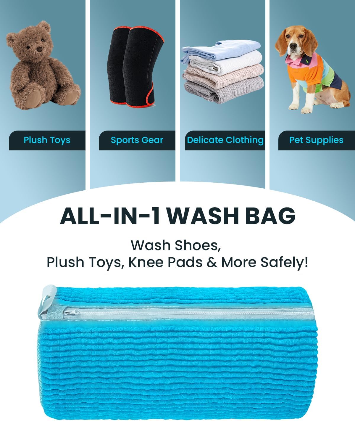 Shoe Washing Machine Bag: 2 Pack Reusable Shoes Cleaning Bags, Light Yellow | Heavy Duty Shoe Laundry Bag for Washer & Dryer, 360° Deep Clean for Sneakers Tennis Shoes, Gifts for Women Men (2pcs)