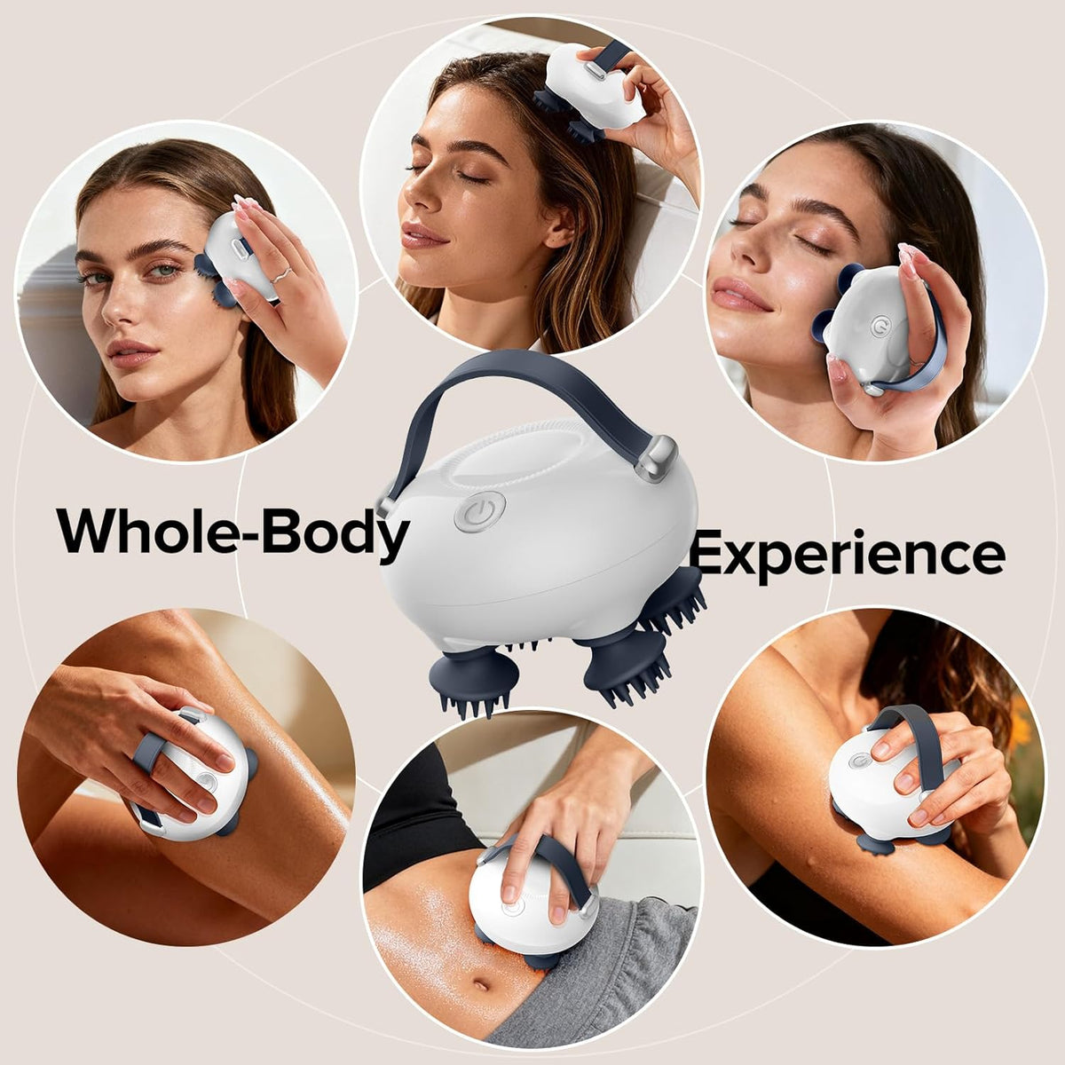 Scalp Massager, Head Massager Scalp with Tangle-Resistant Design