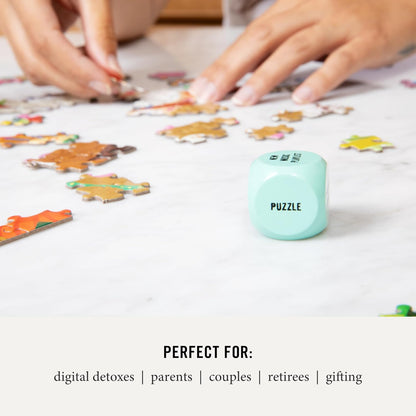 Two Tumbleweeds Mood-Boosting Activity Dice - 9 Wooden Dice for Self-Care & Connection - A Mindful Wellness Tool to Beat Doom-Scrolling - 54 Screen-Free Activities for Calm, Joy & Creativity