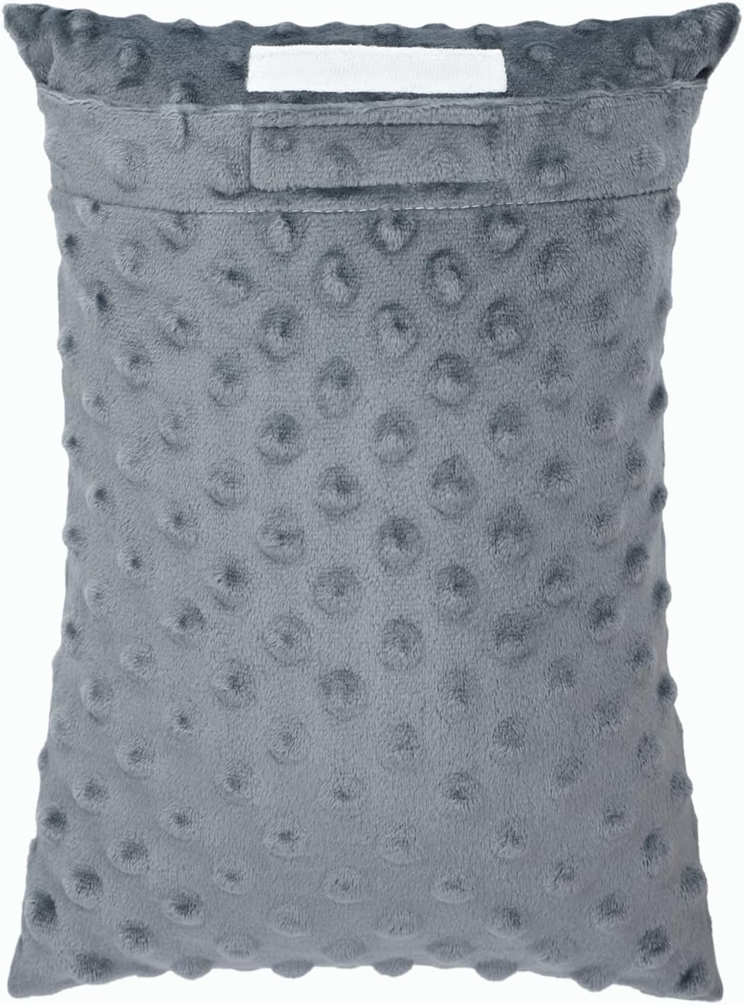 Small Neck Pillow for Recliner Chair Neck Support Pillows Pain Relief Plump Adjustable Filling Nap Airplane Sleeping Little Cushion Minky Dot Dark Gray