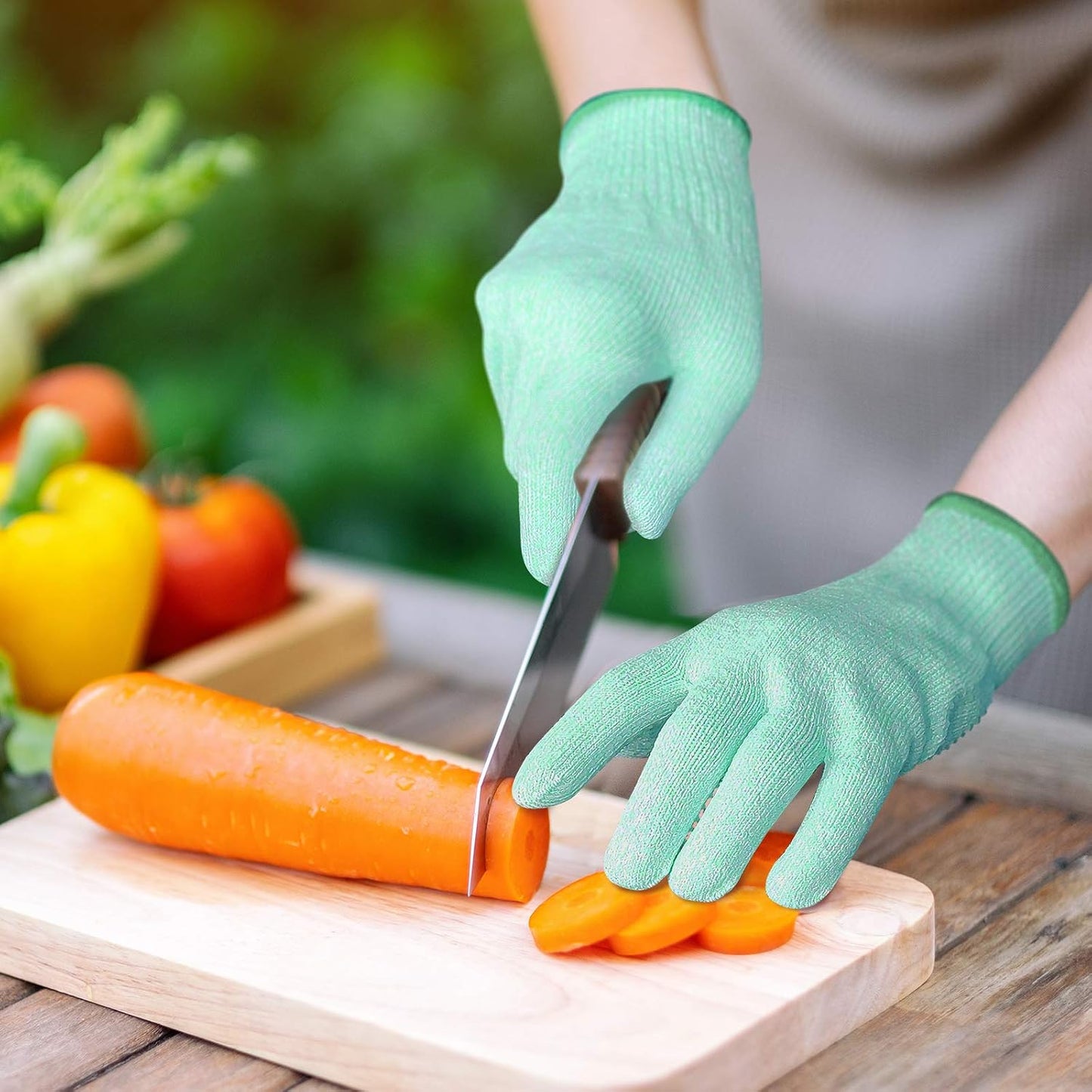 Evridwear Cut Resistant Gloves Food Grade Level 5 Kitchen Safety Protection (Medium, Pink)