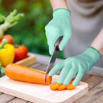 Evridwear Cut Resistant Gloves Food Grade Level 5 Kitchen Safety Protection (Medium, Pink)