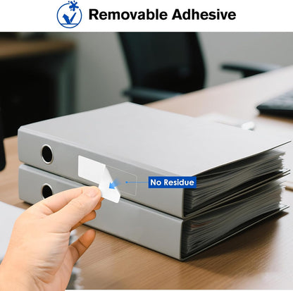 L LIKED 2" x 1" Thermal Labels, Blank Removable Labels with No Residue, Water and Oil Resistant, Use for Both Home and Office (1 Roll, 1300 Labels)