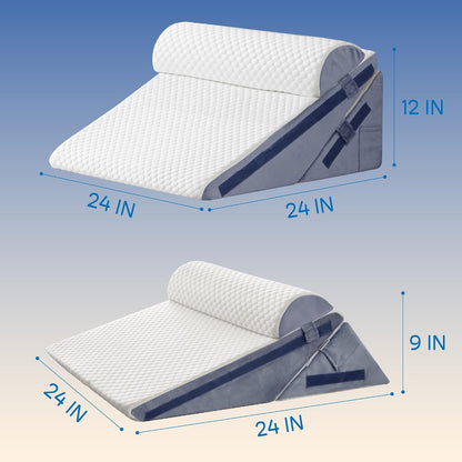 Queen Size Bed Wedge Pillow Headboard, Pillow Wedge for Headboard Gap(0-8") | Mattress Gap Filler Wedge, Stop Items Falling and Get Quality Sleep,Ergonomic Design, Non-Slip, Breathable(60"X10"X6")