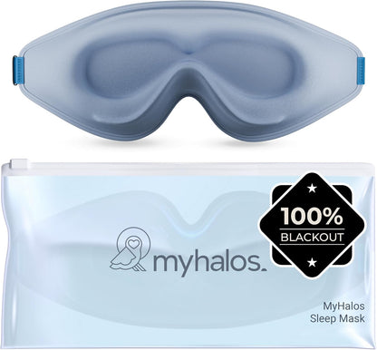 MyHalos® Sleep Mask for Men and Women, 3D Blackout Eye Masks for Sleep