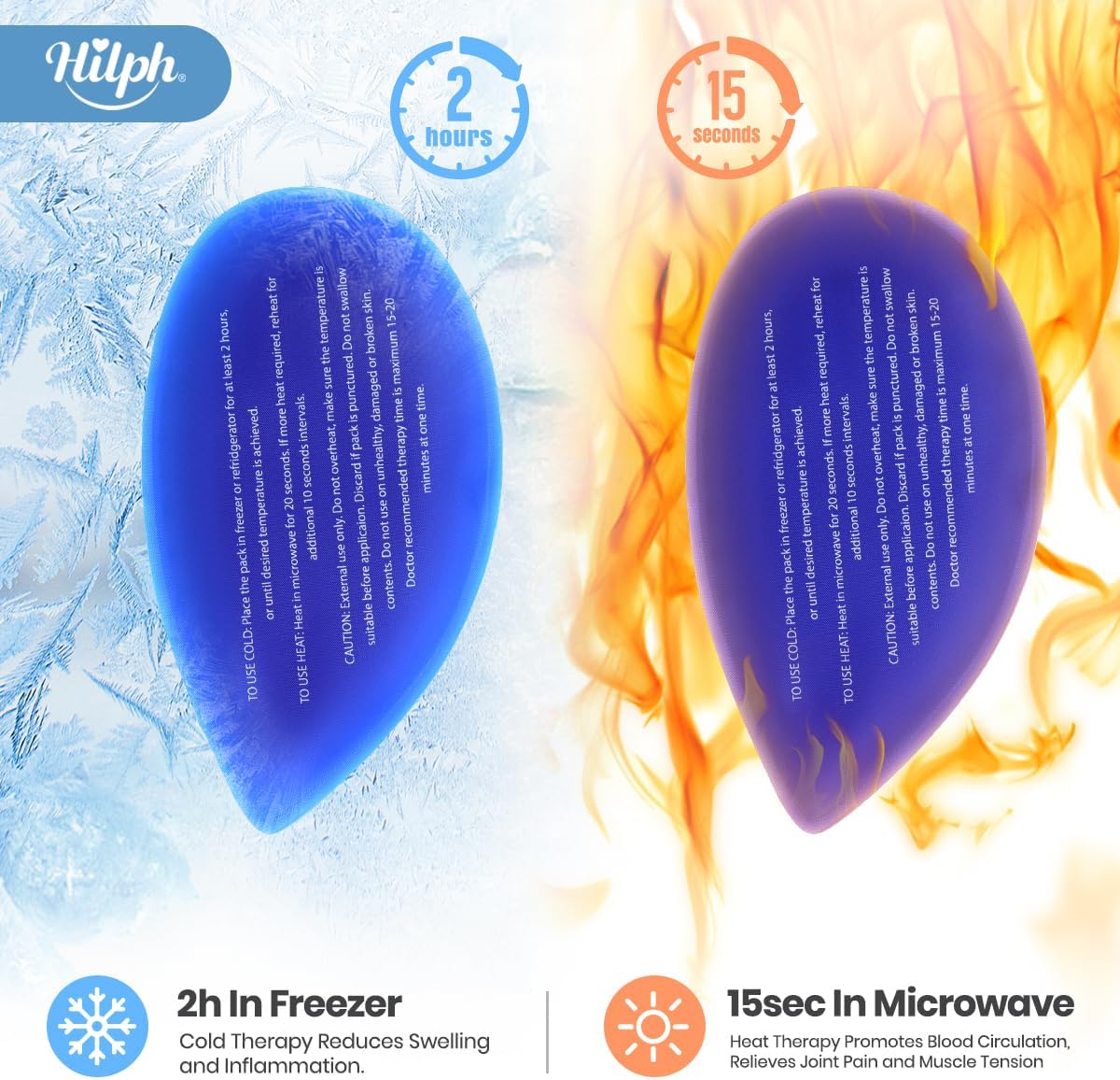 Hilph Wisdom Teeth Ice Pack Head Wrap, Face Ice Pack for Jaw Oral Surgery | Large Jaw Ice Wrap with 4 Hot Cold Gel Packs, Pain Relief for TMJ, Tonsillectomy, Wisdom Teeth Recovery Must Haves, Blue
