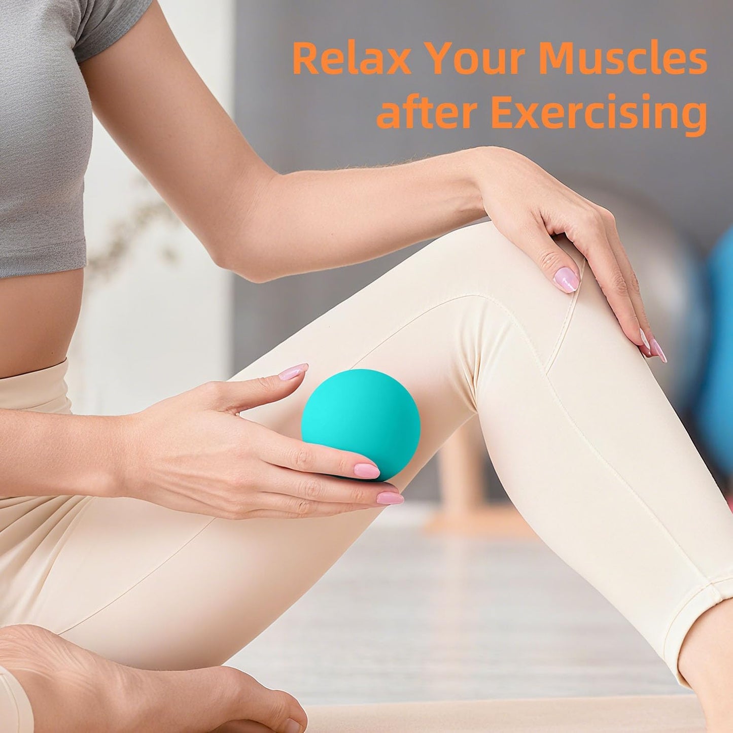 Massage Lacrosse Balls for Myofascial Release, Trigger Point Therapy | Foot Massage Ball to Relieve Plantar Fasciitis, Muscle Soreness