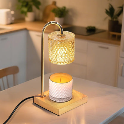 TigQiang Candle Warmer Lamp with Timer, Birthday Gifts for Women, Amber