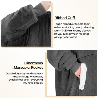 yescool Wearable Blanket Hoodie as Christmas Birthday Gifts for Women Mom - Colors A
