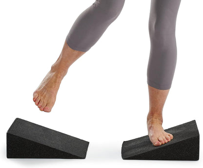 OPTP Slant (Pair) – Foam Wedge Set, Lightweight, 18 Degree Incline, Black