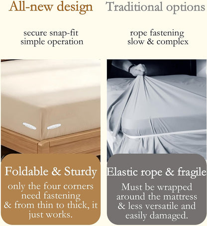 Bed Sheet Grippers 4pc Upgrade for Corners,NonSlip Heavy Duty Sheet Holders