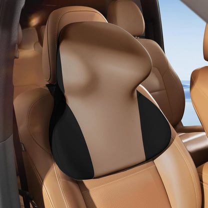 BEBAS Car Headrest Pillow, Ergonomic Neck Pillow with Memory Foam, Black