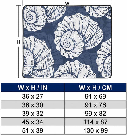 Magnetic Fireplace Cover Navy Blue Coastal Shells Fireplace Screen Decorative Ocean Conch Marine Life Insulation Fireplace Blocker Save Energy Fireplace Draft Stopper Covers for Living Room 36x30 Inch
