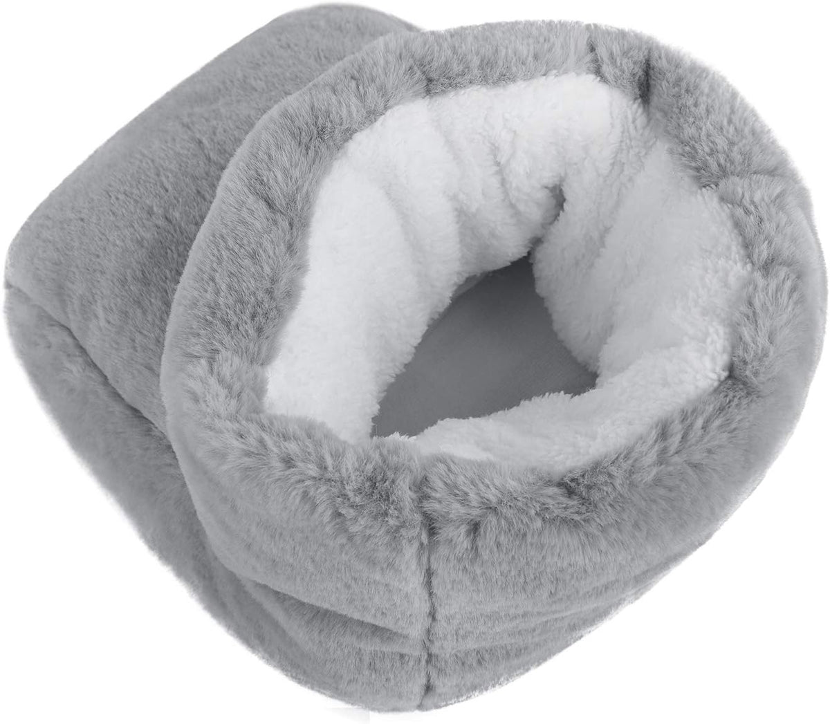 Electric Heated Foot Warmers for Men Women Fuzzy Thick Plush Foot Heater Winter USB Rechargeable Thermal Heating Ankle Feet Warmer Boots Shoes