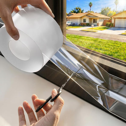 SWRT Window Sealing Tape, 3 in x 33 ft, 20 Mil Thick, Weather Sealing Tape | Blocks Hot Air & Drafts; 20 Mil Heavy-Duty Seal; 3 in Wide Gap Coverage; Clean Seasonal Removal; Easy Cut-and-Press Use