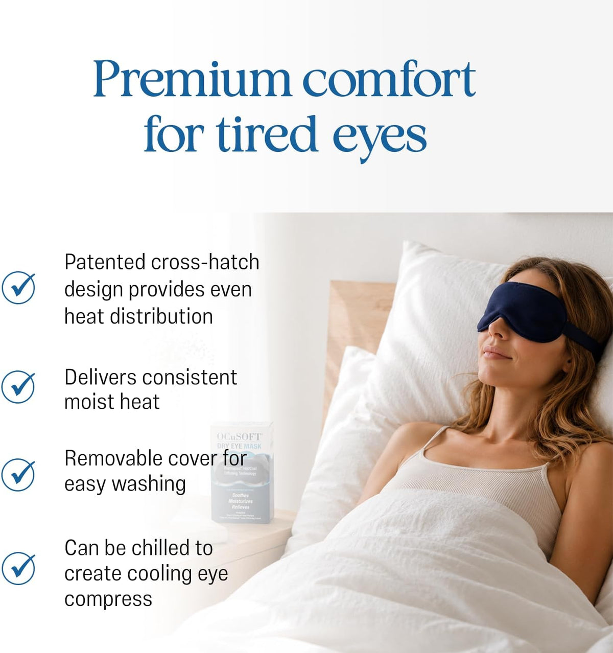 OCuSOFT Dry Eye Mask Premium for Tired Eyes – 1 Instant Heat Diffusing Mask