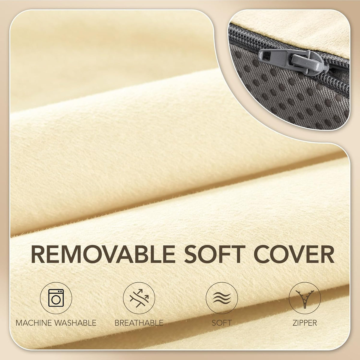Lumbar Support Pillow for Recliner,Large Memory Foam Back Support Cushion for Sofa & Gaming Chair, Ergonomic Backrest Pillow for Elderly, Comfortable Couch Cushion with Machine Washable Cover,Gray
